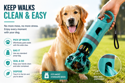 Protea Pets 2-in-1 No-Touch Dog Waste Scooper